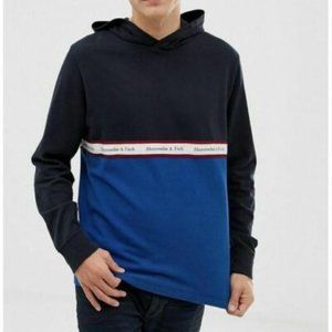 Abercrombie & Fitch Men's Chest Logo Tape Hoodie
